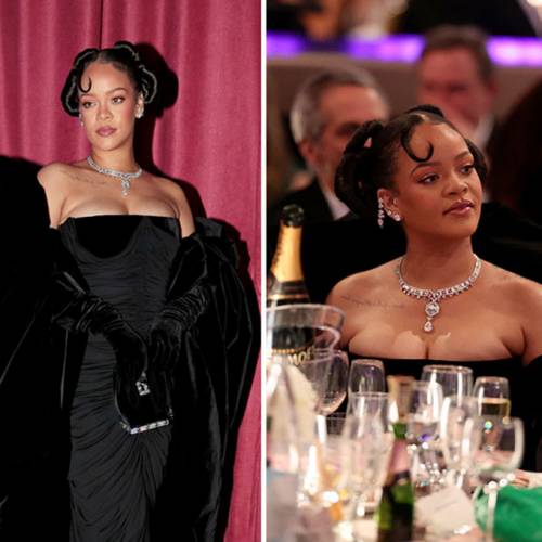Rihanna wears Cartier to the 80th Annual Golden Globe Awards