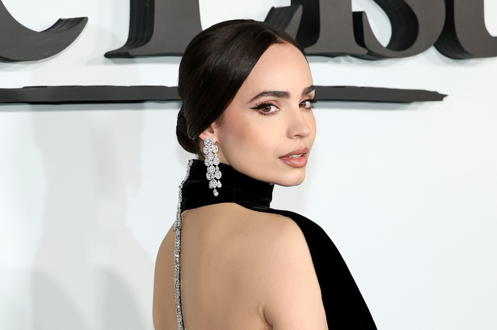 Sofia Carson wears Chopard to Netflix's 