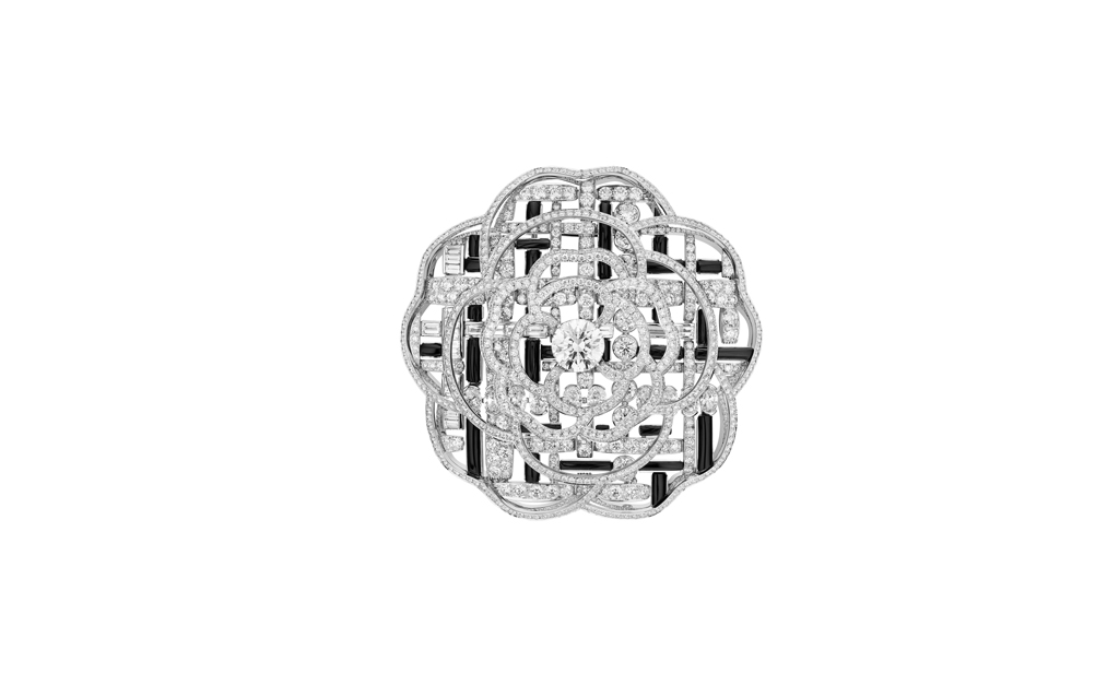 Tweed Graphique brooch