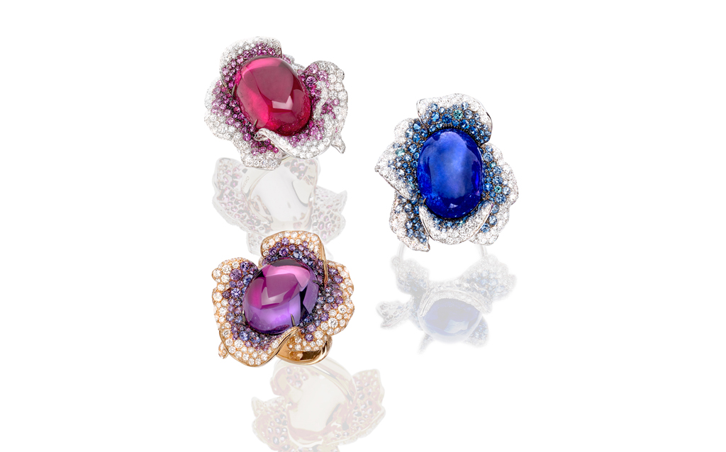 خواتم Embracing Flowers