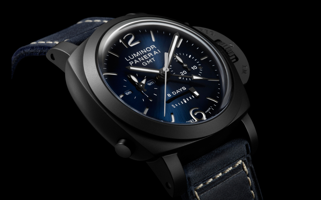 PANERAI LUMINOR CHRONO MONOPULSANTE GMT BLU NOTTE 