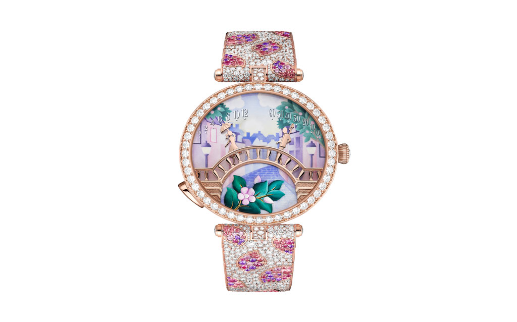 Lady Arpels Pont des Amoureux Printemps watch