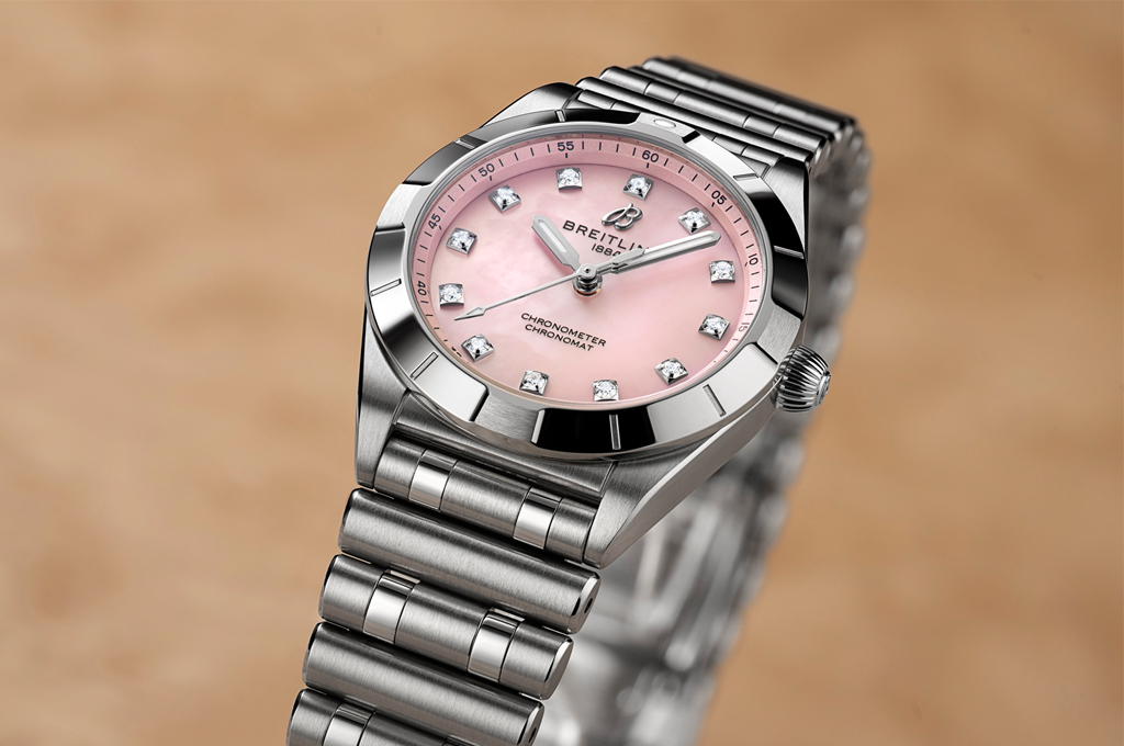 The latest Chronomat from Breitling is its smallest to date, with a 28 mm case