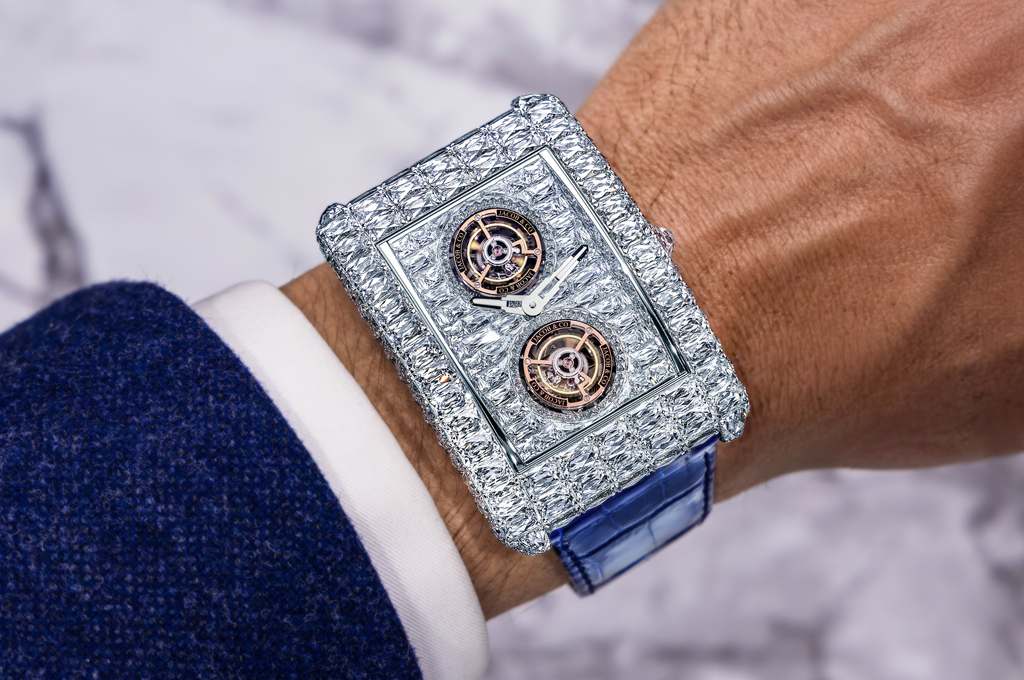 Jacob & Co. Unveils Angel Cut Diamond in Billionaire Double Tourbillon