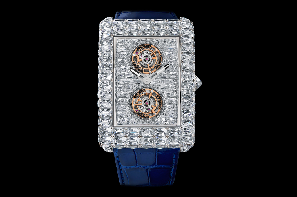 Jacob & Co. Unveils Angel Cut Diamond in Billionaire Double Tourbillon