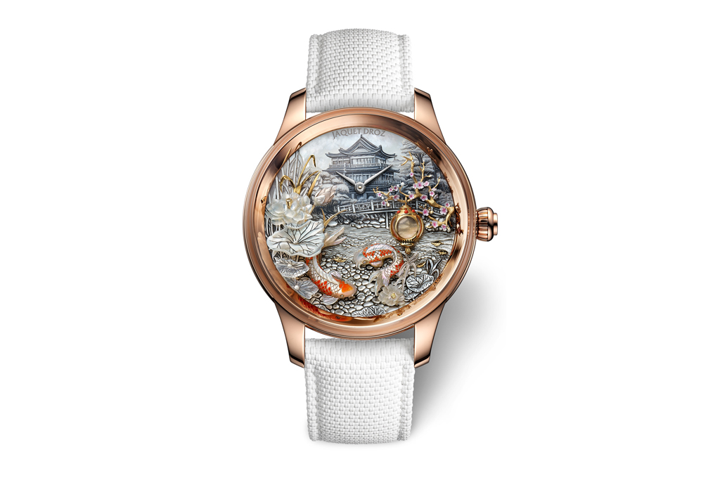 Jaquet Droz Introduces the Petite Heure Minute Red Gold – Japanese Garden: Mother-of-Pearl at Its Finest