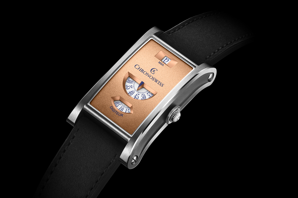 It’s a nod to a great style statement wearing a jump-hour watch