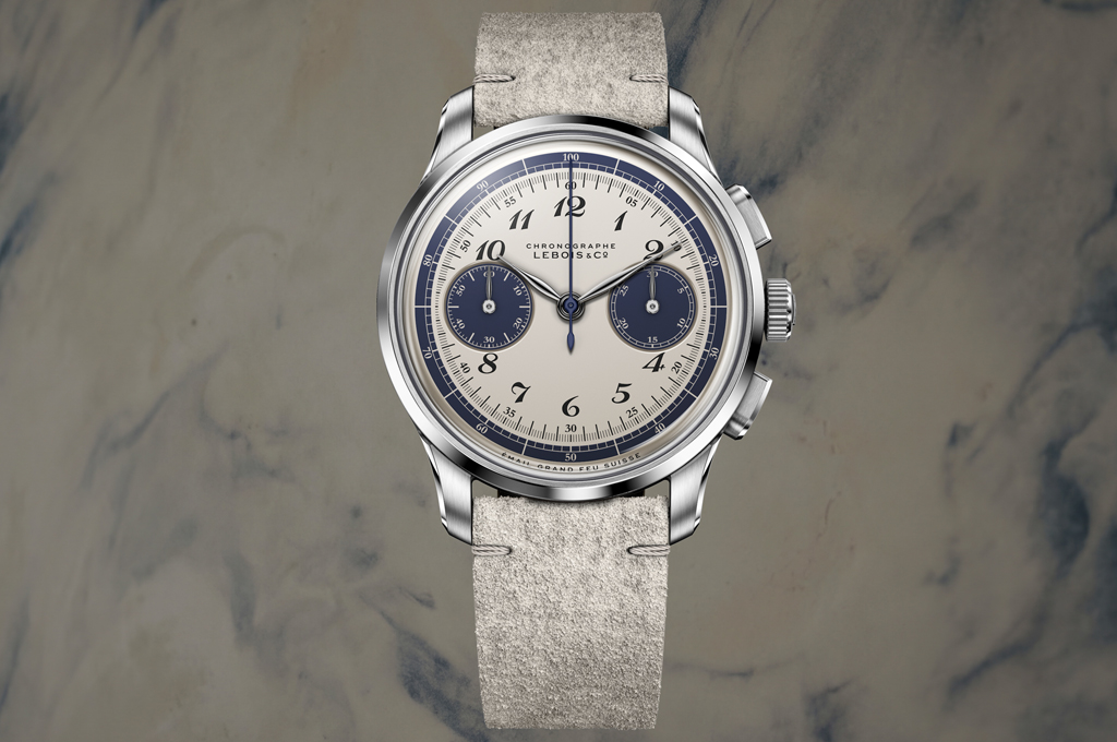 Lebois & Co Introduces the Heritage Atelier Chronograph ‘Bleu sur Blanc’ 